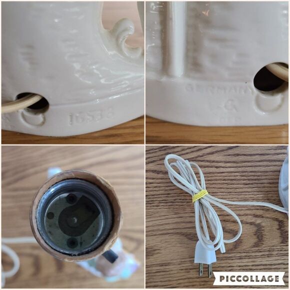 Vintage Carl Schneiders Grafenthal Table Lamp Victorian Style Courting Couple - Picture 15 of 15